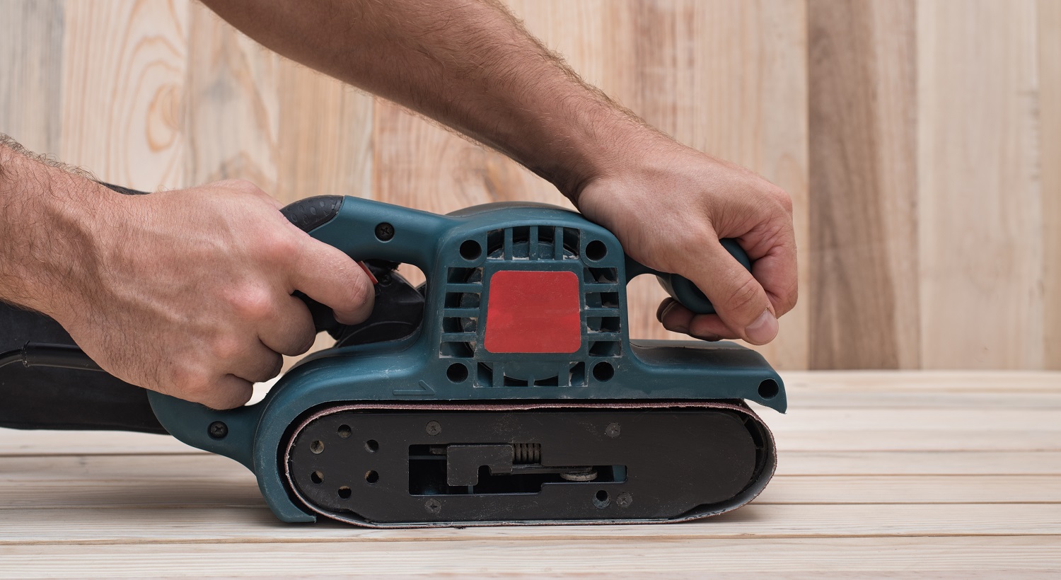 Image of an Electric belt sander