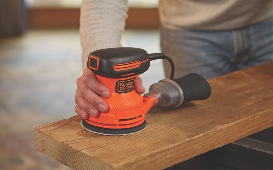 Image of a wood sander in action