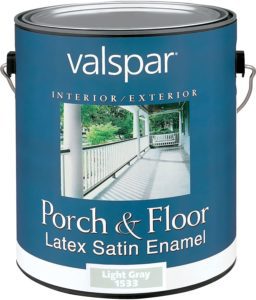 Valspar 27-1500 QT 1 Quart White Porch and Floor Latex Satin Enamel