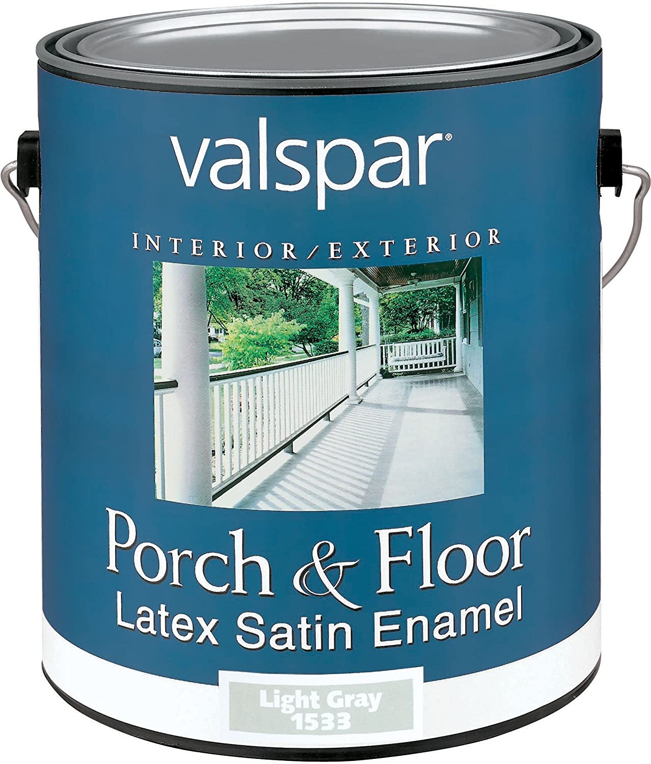 Valspar 27-1500 QT 1 Quart White Porch and Floor Latex Satin Enamel