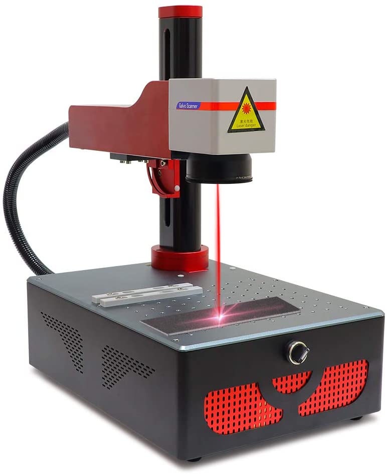 Fiber Laser Engraving Machine 20W Fiber Laser Marker for for Metal,Acrylic, Leather,PVC,ABS Fiber Laser Engraver 220V Laser Marking Machine (175x175mm)
