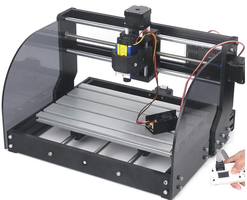 MYSWEETY 2 in 1 7000mW CNC 3018Pro-M Engraver Machine, GRBL Control 3 Axis Mni DIY CNC Router