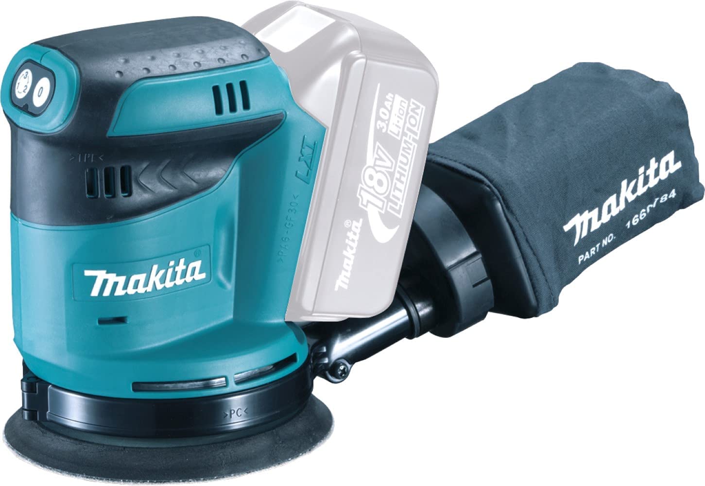 Makita DBO180Z Cordless Body Only Cordless 18 V Li-ion Random Orbit Sander