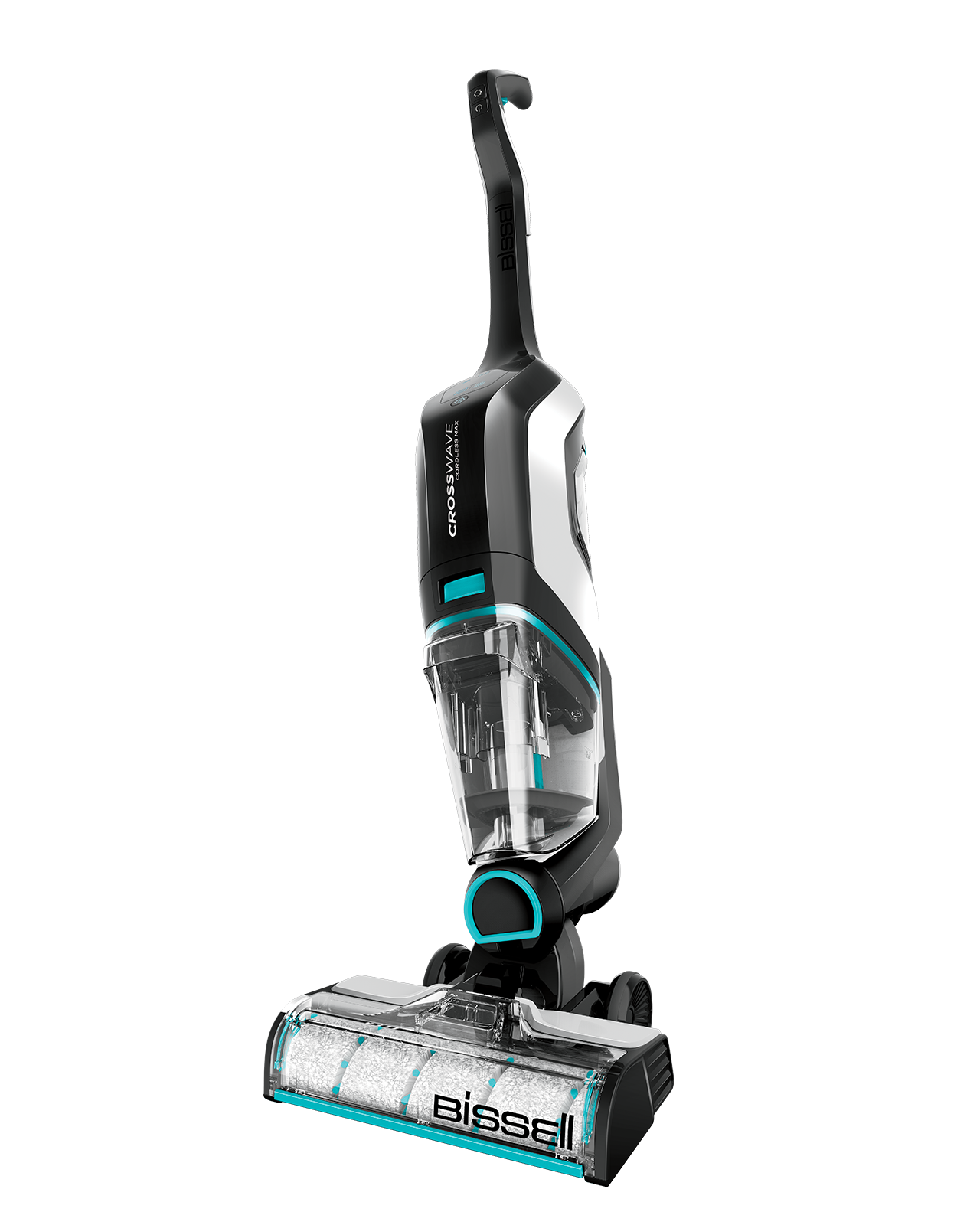 BISSELL, 2554A CrossWave Cordless Max All in One Wet-Dry Vacuum Cleaner and Mop for Hard Floors and Area Rugs, Black Pearl White with Electric Blue Accents