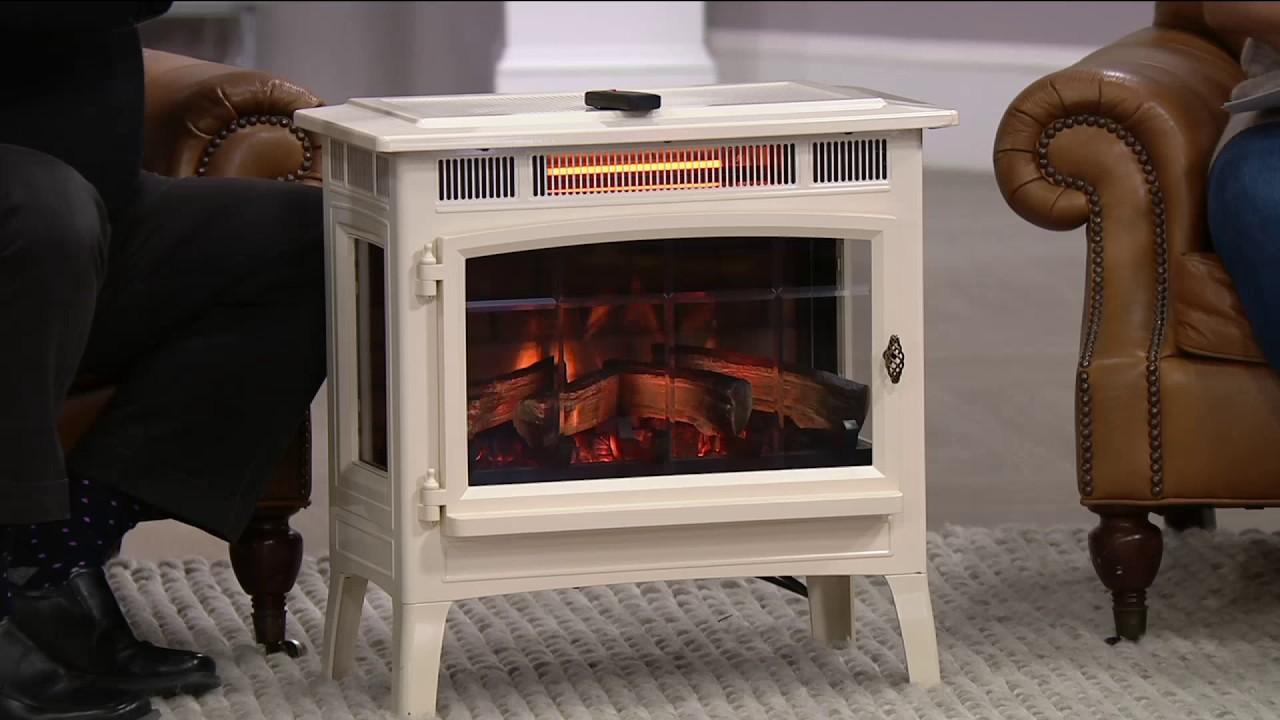 Duraflame 3D Infrared Electric Fireplace Stove with Remote Control Portable Indoor Space Heater - DFI-5010