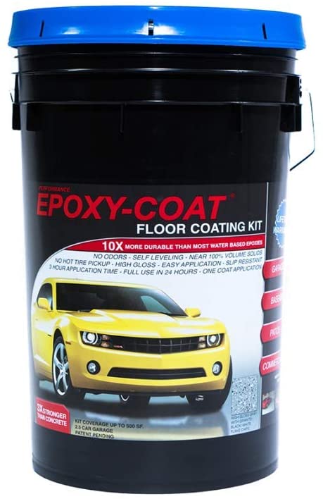 Epoxy Floor Kit - Epoxy-Coat Full Kit Beige - up to 500 sq.ft. at 9.7 mils - for Garage Floors, Basement Floors, Concrete, and More