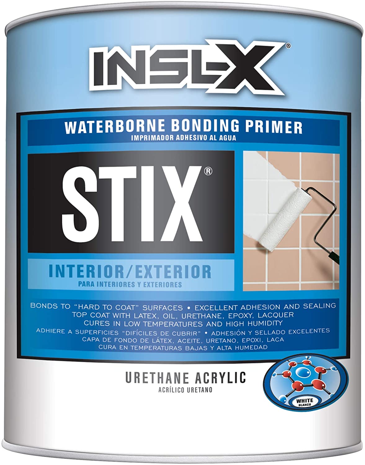 INSL-X SXA11009A-04 Stix Acrylic Waterborne Bonding Primer, 1 Quart, White