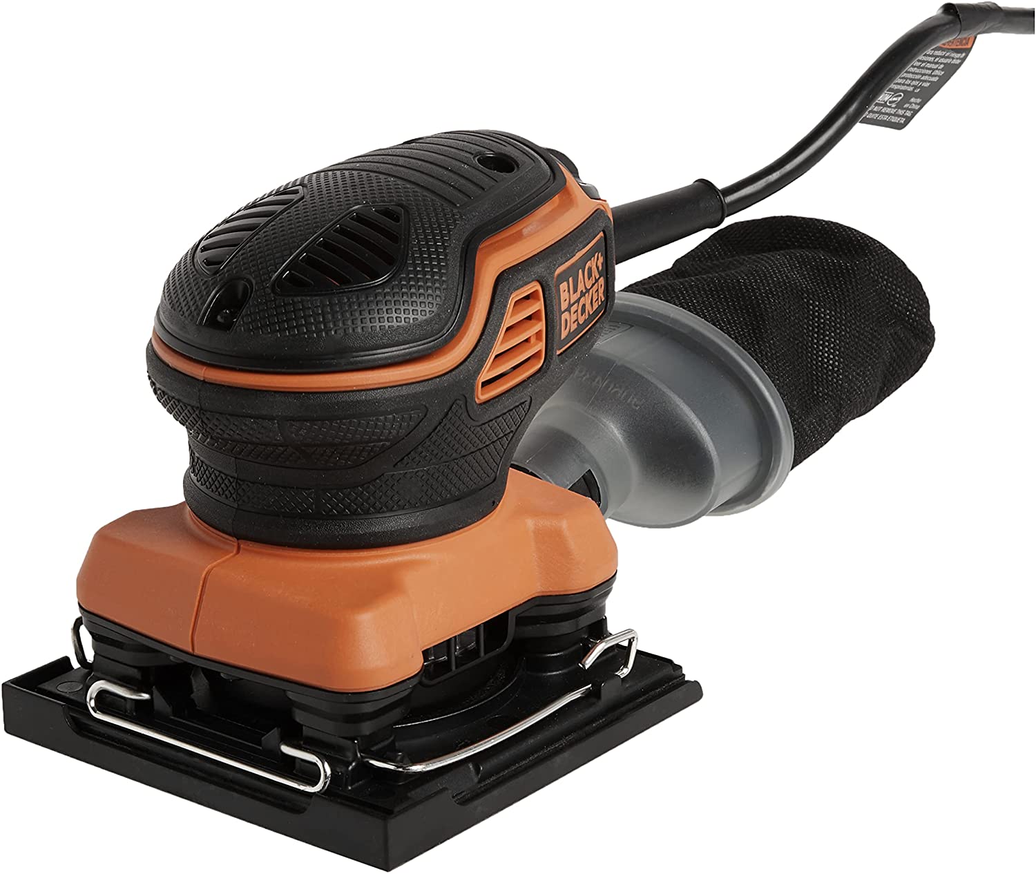 BLACK+DECKER Electric Sander, 1 4-Inch Sheet, Orbital (BDEQS300)