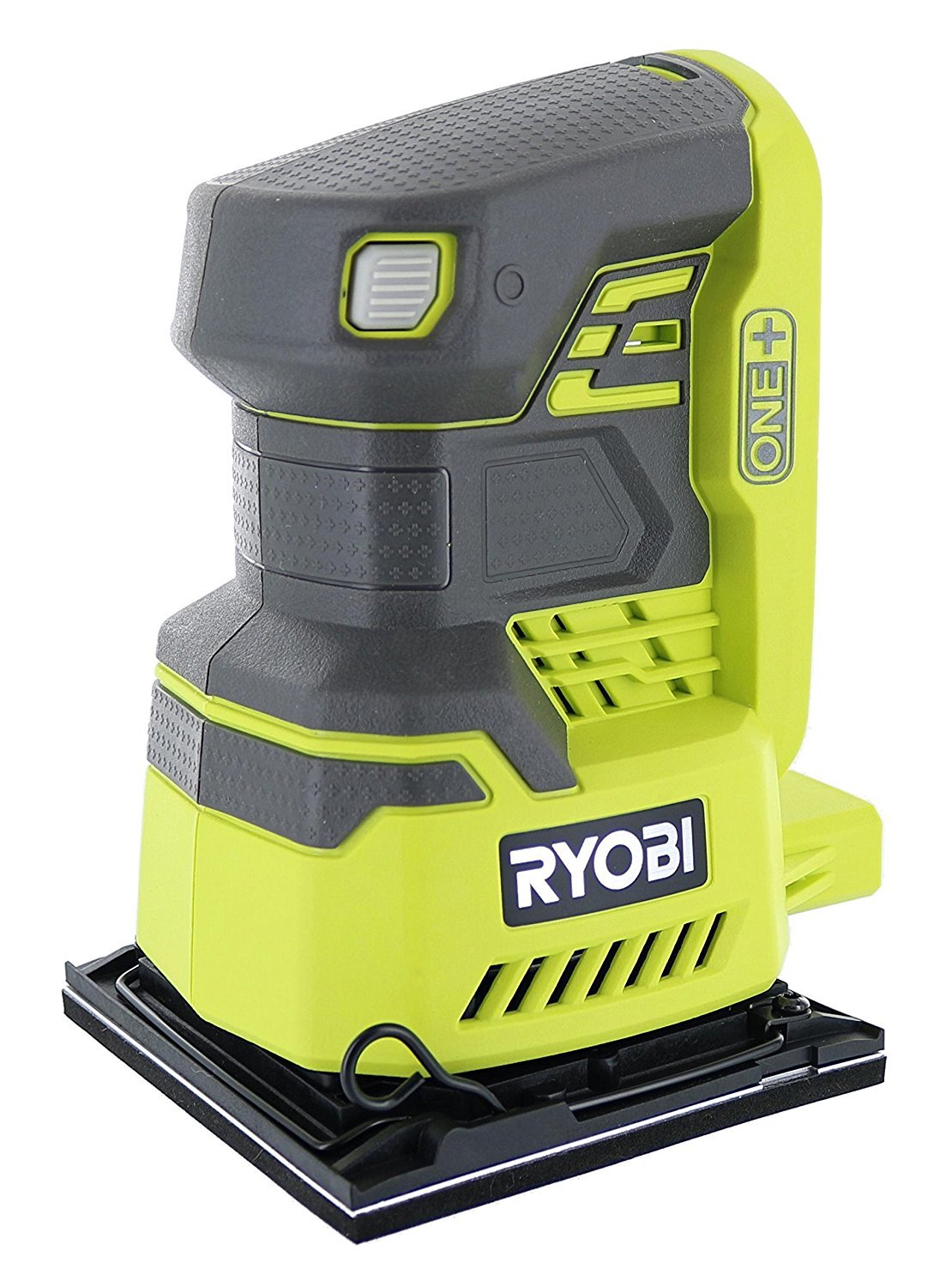 Ryobi P440 One+ 18V Lithium Ion 12,000 RPM 1 4 Sheet Palm Sander w Onboard Dust Bag and Included Sanding Pads (Battery Not Included, Power Tool Only)