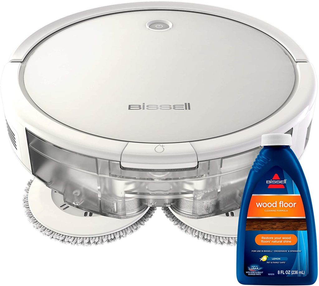 Bissell SpinWave Hard Floor Expert Pet Robot, 2-in-1 Wet Mop and Dry Robot Vacuum, WiFi Connected with Structured Navigation, 3115