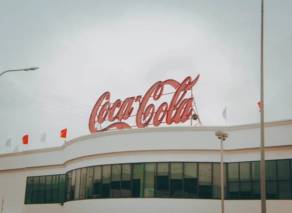 CocaCola sign on a business building