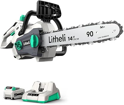 Litheli Cordless Chainsaw 14", 40V Chain Saw