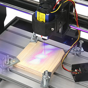 MYSWEETY 2 in 1 7000mW CNC 3018 Pro Engraver Machine, GRBL Control 3 Axis DIY CNC Router Kit with 7W Module Kit, Plastic Acrylic PCB PVC Wood Carving Milling Engraving Machine with