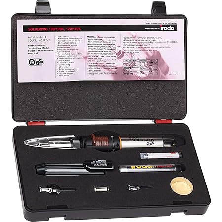 IRODA SolderPro 120K 30-125W Gas Soldering Iron Kit : Amazon.co.uk: DIY & Tools