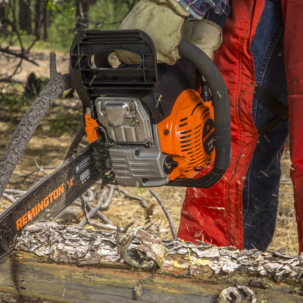 Remington Full Crank 2-Cycle Gas Powered Chainsaw 14-Inch